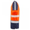 Leo Workwear Forda Class 1 Hi-Vis Orange / Navy T-Shirt Leo Workwear Forda Class 1 Hi-Vis Orange / Navy T-Shirt
